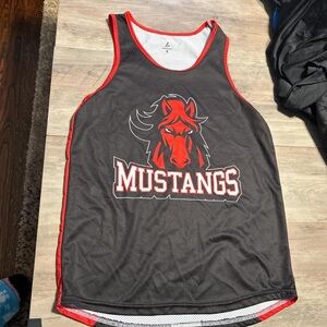Black and Red Mustangs Tank Top
